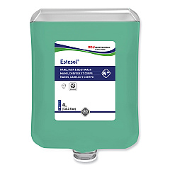 SC Johnson Professional Estesol Hand, Hair and Body Cleaner Manual Cartridge, Rainforest Scent, 4 L, 4/Carton (SJNHAB4LTR)