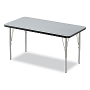 Correll Height-Adjustable Activity Tables, Rectangular, 48w x 24d x 10h, Gray Granite, 4/Pallet (CRL2448TF15954P)