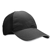 ergodyne Skullerz 8946 Baseball Cap, Cotton/Polyester, One Size Fits Most, Black (EGO23400)