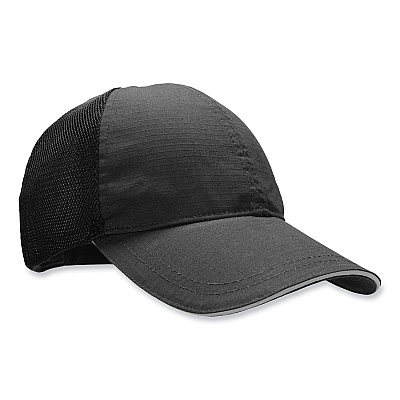 ergodyne Skullerz 8946 Baseball Cap, Cotton/Polyester, One Size Fits Most, Black (EGO23400)