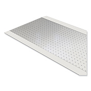 ES Robbins Ribbed Vinyl Carpet Runner, 27 x 240, Clear (ESR184015)