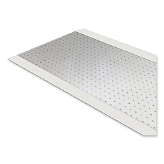 ES Robbins Ribbed Vinyl Carpet Runner, 27 x 240, Clear (ESR184015)