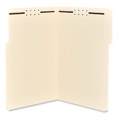 Universal Reinforced Top Tab Fastener Folders, 0.75" Expansion, 2 Fasteners, Legal Size, Manila Exterior, 50/Box (UNV13520)