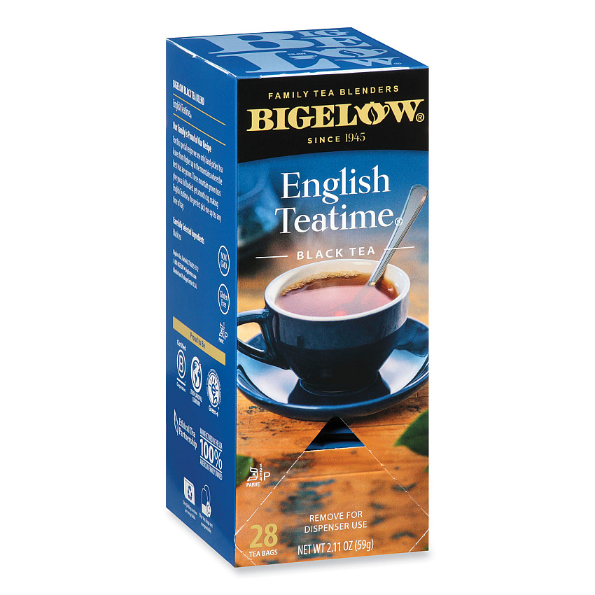 Bigelow English Teatime Black Tea, 0.08 oz Tea Bag, 28/Box (BTCRCB003451)