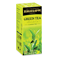 Bigelow Green Tea with Lemon, Lemon, 0.34 lbs, 28/Box (BTC10346)