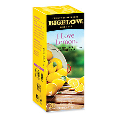 Bigelow I Love Lemon Herbal Tea, 0.06 oz Tea Bag, 28/Box (BTCRCB003991)