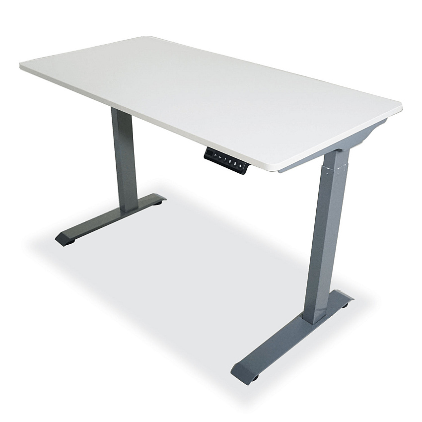 Victor Electric Height Adjustable Standing Desk, 48 x 23.6 x 28.7 to 48.4, White (VCTDC840W)
