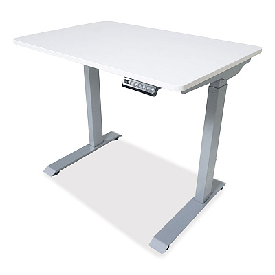 Victor Electric Height Adjustable Standing Desk, 36 x 23.6 x 38.7 to 48.4, White (VCTDC830W)
