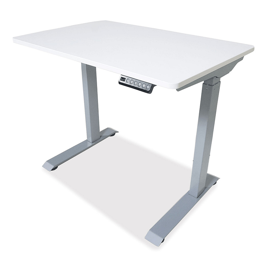 Victor Electric Height Adjustable Standing Desk, 36 x 23.6 x 38.7 to 48.4, White (VCTDC830W)
