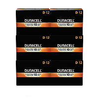 Duracell CopperTop Alkaline D Batteries, 72/Carton (DURMN1300BKD)