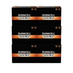 Duracell CopperTop Alkaline D Batteries, 72/Carton (MN1300BKD)