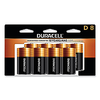 Duracell CopperTop Alkaline D Batteries, 8/Pack (DURMN13R8DWPK)