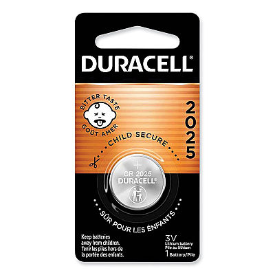 Duracell Lithium Coin Batteries With Bitterant, 2025 (DURDL2025BPK)