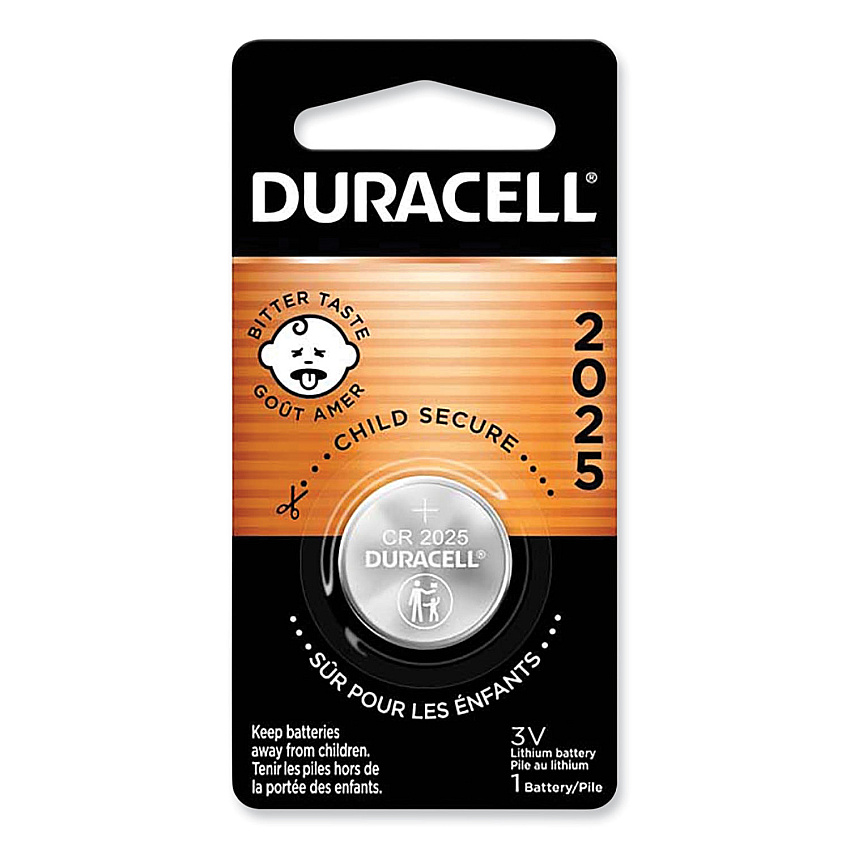 Duracell Lithium Coin Batteries With Bitterant, 2025 (DURDL2025BPK)
