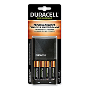 Duracell ION SPEED 4000 Hi-Performance Charger, Includes 2 AA and 2 AAA NiMH Batteries (DURCEF27)