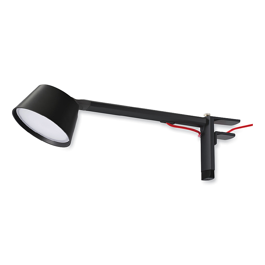 BLACK+DECKER PureOptics Verve Designer Series LED Desk Lamp with Clamp Base, 13.58" High, Black (LED2200CLBK)