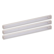 BLACK+DECKER LED Dimmable Under Counter Lighting with Motion Sensor and Magnetic Option Three-Bar Kit, 0.78"w x 12"d x 0.39"h, Gray (LEDUC123DK)