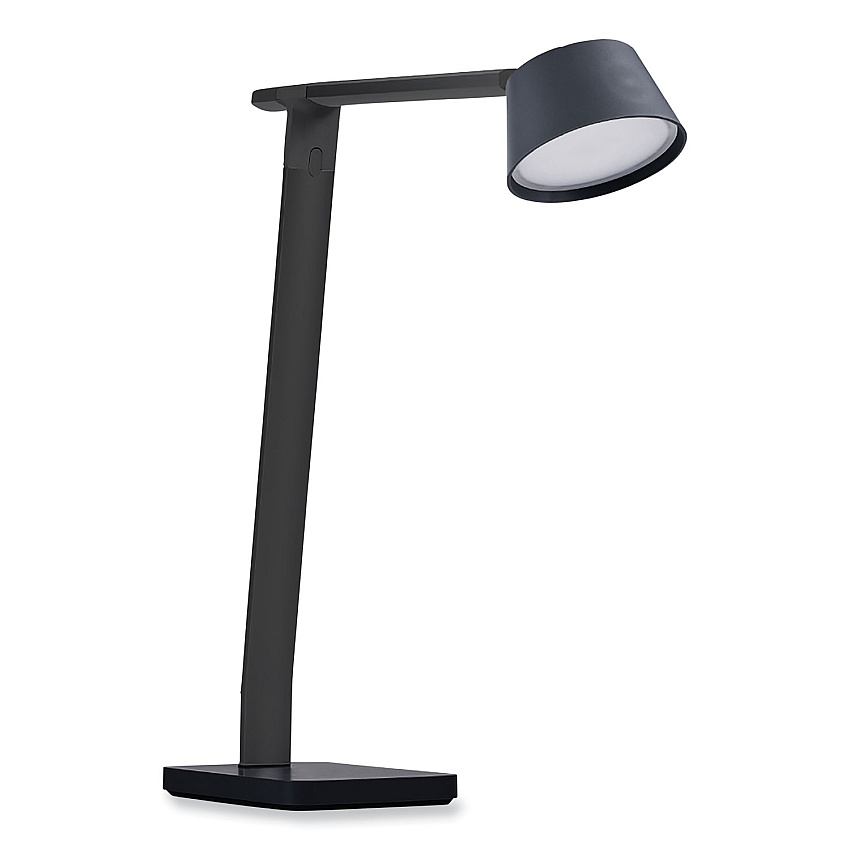 BLACK+DECKER PureOptics Verve Designer Series LED Desk Lamp with Wireless Charging, 17.32" High, Black (LED2200QIBK)