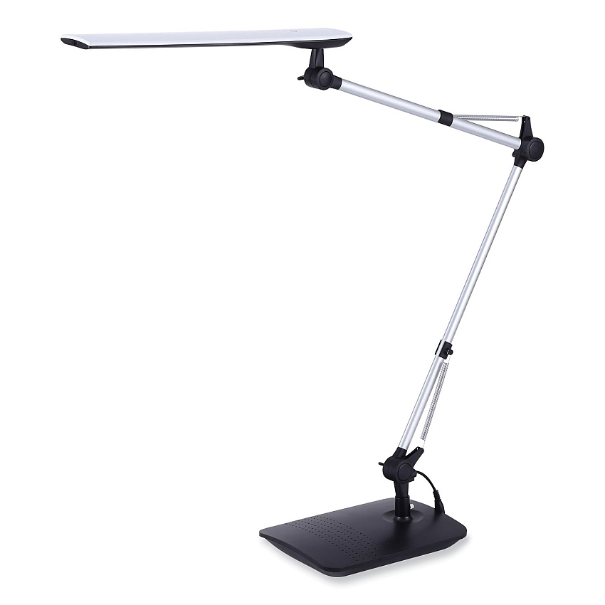 Bostitch Dual Swing Arm Dimmable Desk Lamp, 19.69" High, Black (VLED1509)