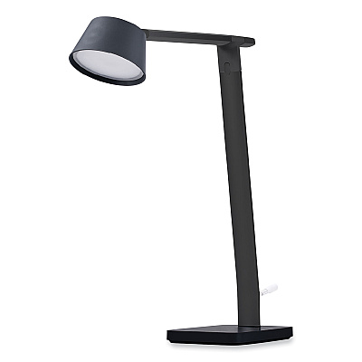 BLACK+DECKER PureOptics Verve Designer Series LED Desk Lamp with USB Port, 17.32" High, Black (LED2200USBBK)