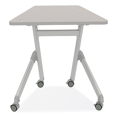 Safco Learn Nesting Trapezoid Desk, 32.83" x 22.25" to 29.5", Gray (SAF1226GR)