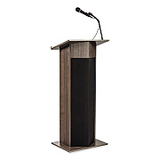 Oklahoma Sound Power Plus Lectern, 22 x 17 x 46, Ribbonwood (NPS111PLSRW)
