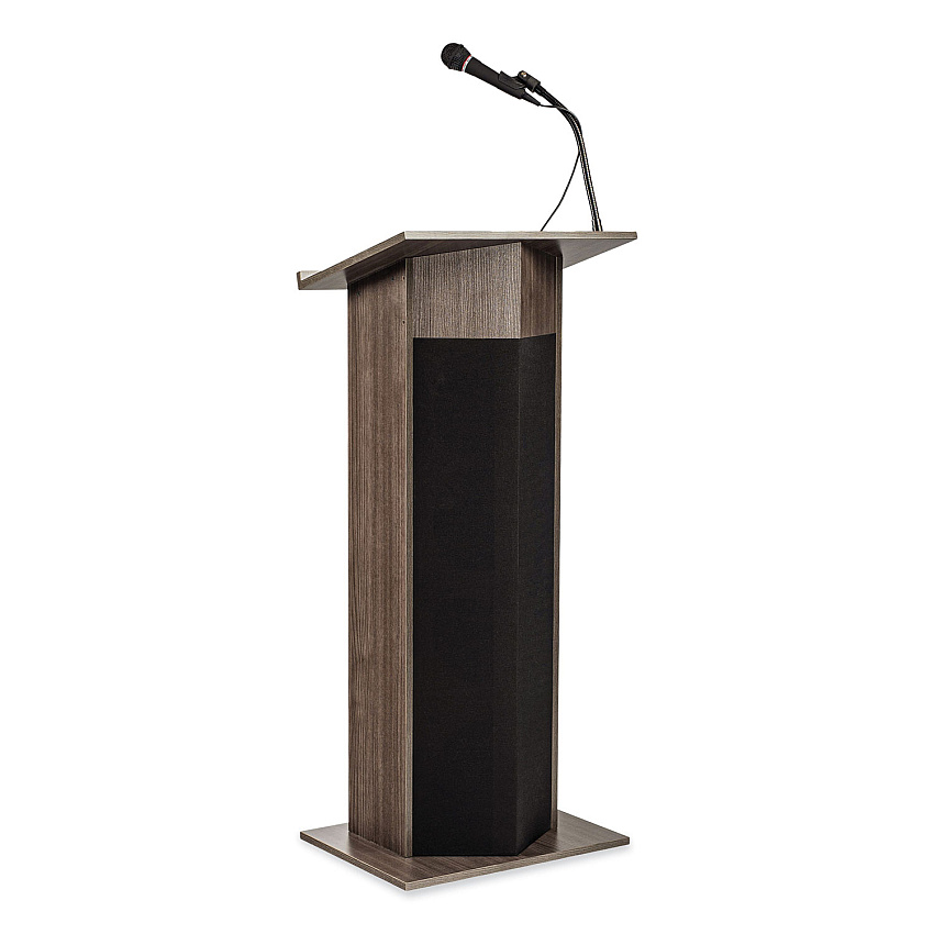 Oklahoma Sound Power Plus Lectern, 22 x 17 x 46, Ribbonwood (NPS111PLSRW)