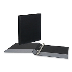 Universal Slant D-Ring View Binder, 3 Rings, 1" Capacity, 11 x 8.5, Black, 12/Carton (UNV20741PK)