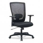 Alera Envy Series Mesh High-Back Multifunction Chair, Supports Up to 250 lb, 16.88" to 21.5" Seat Height, Black (NV41M14)