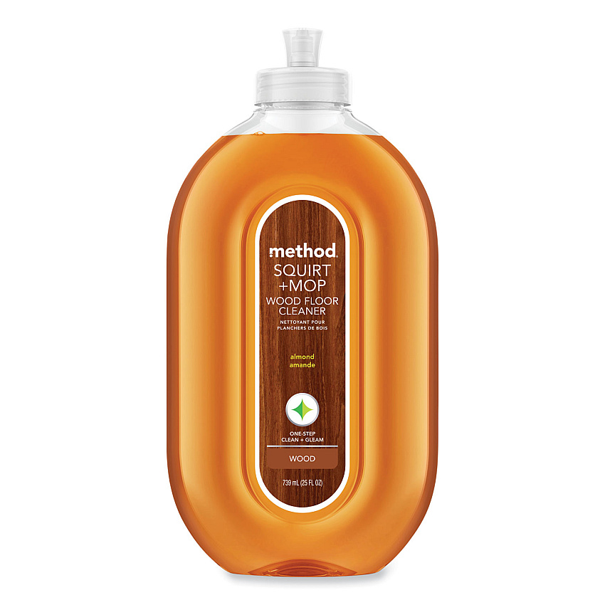 Method Squirt + Mop Wood Floor Cleaner, Almond Scent, 25 oz Squirt Bottle (MTH00562)
