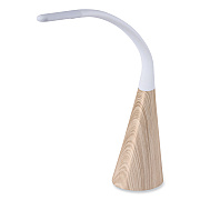 Bostitch Office Flexible Wood Grain Desk Lamp, 20.47" High, Wood Grain (VLED1701W)
