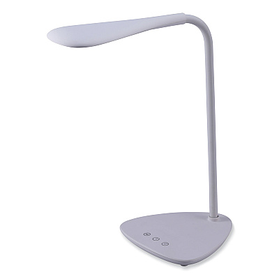 BLACK+DECKER Battery LED Dimmable Desk Lamp with Adjustable Color Temperature, 12.6" High, White (VLED1820BD)
