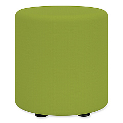 Safco Learn Cylinder Vinyl Ottoman, 15" dia x 18"h, Green (SAF8122GV)