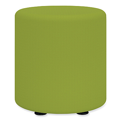 Safco Learn Cylinder Vinyl Ottoman, 15" dia x 18"h, Green (SAF8122GV)