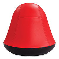 Safco Runtz Swivel Ball Chair, Backless, Supports Up to 250 lb, Red Vinyl (SAF4761RV)
