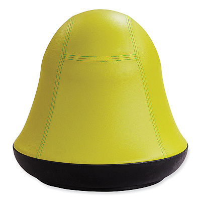Safco Runtz Swivel Ball Chair, Backless, Supports Up to 250 lb, Green Vinyl (SAF4761GV)