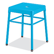 Safco Steel GuestBistro Stool, Backless, Supports Up to 250 lb, 18" Seat Height, Baby Blue Seat, Baby Blue Base (SAF6604BU)