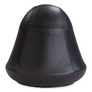 Safco Runtz Swivel Ball Chair, Backless, Supports Up to 250 lb, Black Vinyl (SAF4761BV)