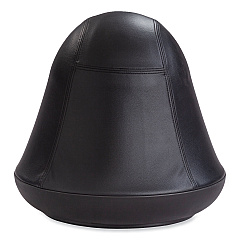 Safco Runtz Swivel Ball Chair, Backless, Supports Up to 250 lb, Black Vinyl (SAF4761BV)