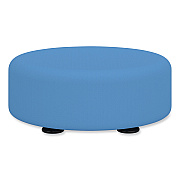 Safco Learn 15" Round Vinyl Floor Seat, 15" dia x 5.75"h, Baby Blue (SAF8121BUV)