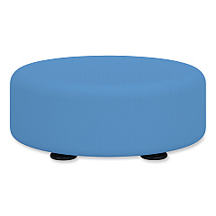 Safco Learn 15" Round Vinyl Floor Seat, 15" dia x 5.75"h, Baby Blue (SAF8121BUV)