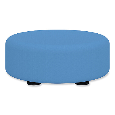Safco Learn 15" Round Vinyl Floor Seat, 15" dia x 5.75"h, Baby Blue (SAF8121BUV)