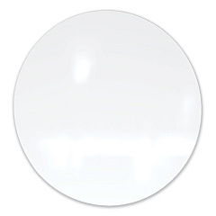 Ghent Coda Low Profile Circular Magnetic Glassboard, 24 Diameter, White Surface (GHECDAGM24WH)