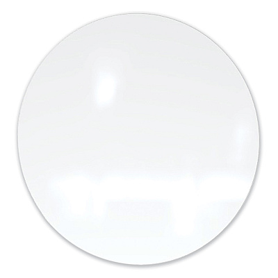 Ghent Coda Low Profile Circular Magnetic Glassboard, 24 Diameter, White Surface (GHECDAGM24WH)