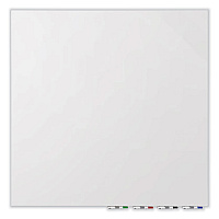 Ghent Aria Low Profile Magnetic Glass Whiteboard, 60 x 36, White Surface (GHEARIASM35WH)