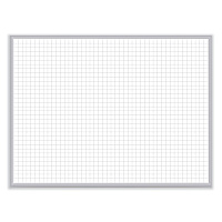 Ghent Non-Magnetic Whiteboard with Aluminum Frame, 24 x 17.81, White Surface, Satin Aluminum Frame (GHEM2181)