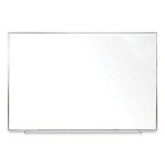 Ghent Non-Magnetic Whiteboard with Aluminum Frame, 48.63 x 48.47, White Surface, Satin Aluminum Frame (GHEM2444)