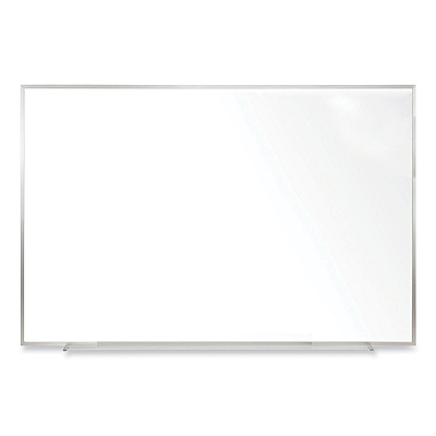 Ghent Non-Magnetic Whiteboard with Aluminum Frame, 48.63 x 48.47, White Surface, Satin Aluminum Frame (GHEM2444)