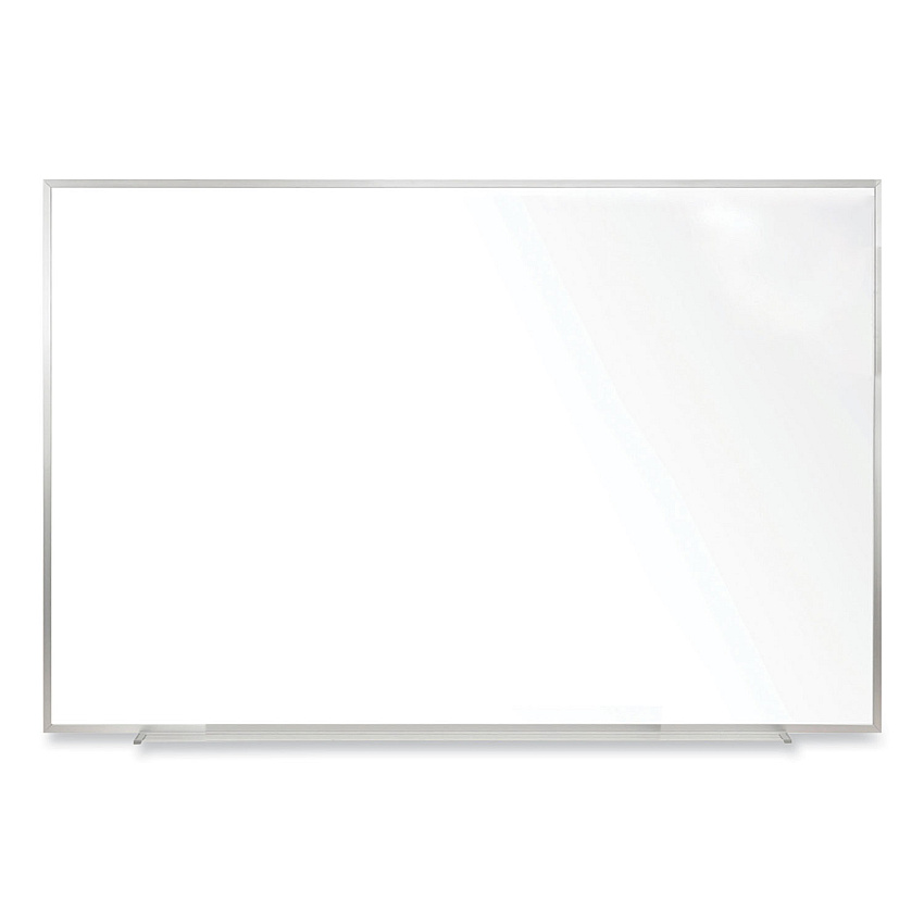 Ghent Non-Magnetic Whiteboard with Aluminum Frame, 48.63 x 48.47, White Surface, Satin Aluminum Frame (GHEM2444)