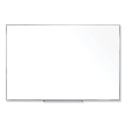 Ghent Non-Magnetic Whiteboard with Aluminum Frame, 72.63 x 48.47, White Surface, Satin Aluminum Frame (GHEM2464)